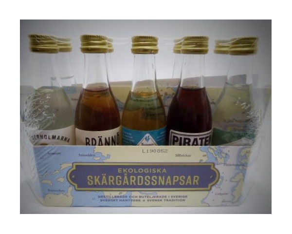 Saturnus Skärgårds Bio-snapsar 10 Miniflaschen