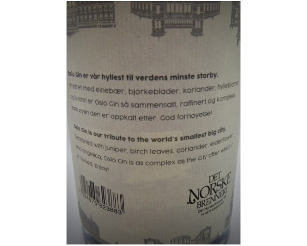 Oslo Gin, 45,8% vol. 0,5 L
